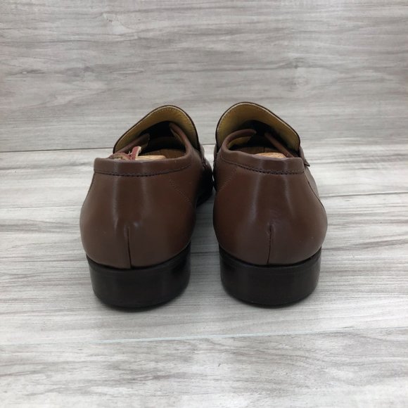 Foleys Savile Row Loafers Mens 10N Brown Leather Slip On Shoes main image 9